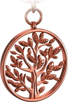 Produktbild von FABACH Lebensbaum Schlüsselanhänger Spring - Baum des Lebens Anhänger als Glücksbringer für den Schlüsselbund - Tree of Life Schlüsselanhänger in glänzendem Rosegold