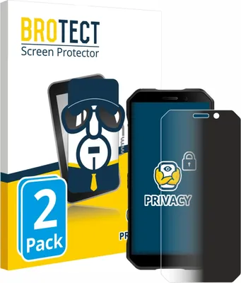 Produktbild von 2x BROTECT Sichtschutzfolie für Doogee S61 Pro Anti-Spy Privacy Sichtschutz Blickschutz Folie Blaulicht-Schutz