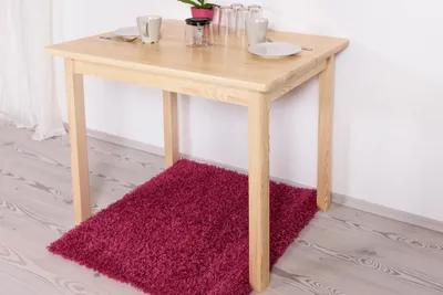Produktbild von Holztisch Tisch 70x100 cm Kiefer massiv, Farbe: Natur