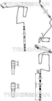 Produktbild von TRISCAN 8516 29050 Servoleitung für VW Golf IV Schrägheck (1J1) von Hydraulikpumpe nach Lenkgetriebe