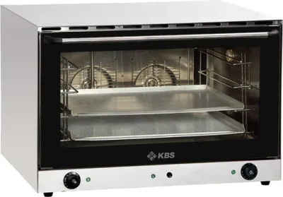 Obrázek produktu pro Horkovzdušná trouba KBS Euronorm 6,4 kW s manuálním vstřikováním páry, připravená k připojení 400 V