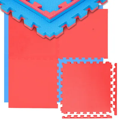 Produktbild von 2 cm Dick: 1m² Bodenschutz Fitnessmatte - 4 Sportmatten 50 x 50 Optische Mängel