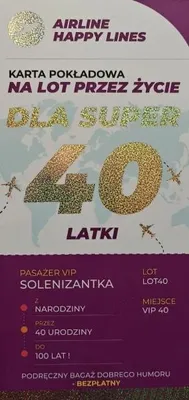 Produktbild von Karte „40. Geburtstag für Frauen“ – YEKU