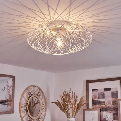 Produktbild von Pieris »Pieris« runde Deckenlampe aus Metall in Weiß
