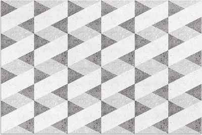 Produktbild von Geometrische Steinfliesen – Vinylteppich – 140x210 cm – Outdoor Teppich – Terrasse – Wetterfest – Modern