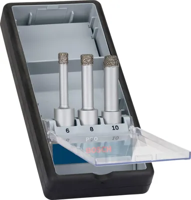 Produktbild von PRO Ceramic dry Bohrer-Set, 6 x 33, 8 x 33, 10 x 33 mm, 3-tlg.