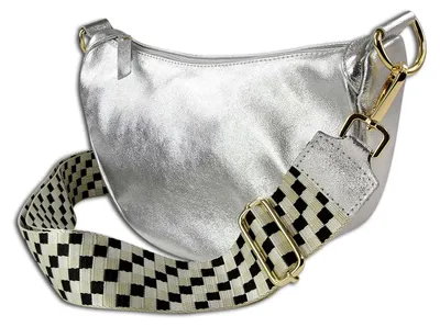 Produktbild von Toscanto Leder Tasche Umhängetasche Citytasche silber OTT823BJ