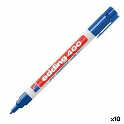 Produktbild von EDDING 400 - Blau - Blau - Weiß - Kunststoff - 1 mm - 10 Stück(e)