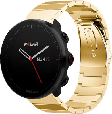 Produktbild von Strap-it Metallarmband - Kompatibel mit Polar Vantage M Armband Ersatzarmband Edelstahl Gliederarmband Sportuhr zubehör für smartwatch 22mm Armband Gold