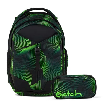 Produktbild von Satch Match Seismic Green Schulrucksack Set 2tlg.