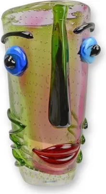 Abstrakte Luxus Designer Deko Vase Blumenvase Gesicht Abstract Luxury Designer Decorative Vase Flower Vase Face