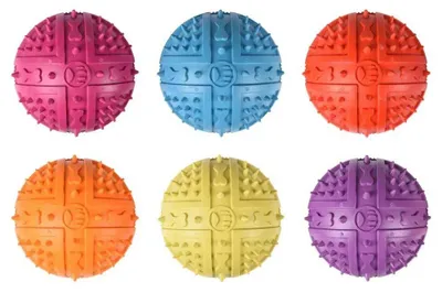 Produktbild von Flamingo Spikes Ball Hundespielzeug Sortiert Mehrfarbig 9 cm Mehrfarbig 9 cm
