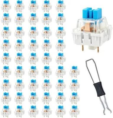 Zdjęcie produktu dla Przełączniki klawiatury 50 sztuk, 3-kólowe mechaniczne