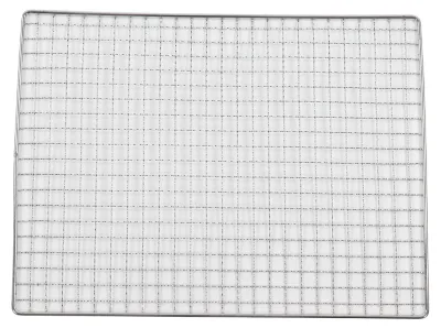 Produktbild von Omgoods Grillrost aus Edelstahl – Antihaftbeschichtung – Grillmatte – 35 x 26,7 cm – Sicherheitsdesign – Geeignet für Fleisch/Gemüse – Für den Grill