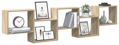 Image de Étagère cubique avec 5 compartiments en chêne Sonoma