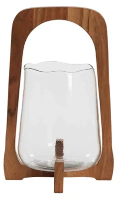 Produktbild von Light & Living - Windlicht Anosy - Braun - 21.5x21.5x35cm