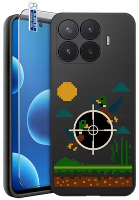 Productafbeelding van Beschermhoezen voor de Xiaomi 17T – Designs | Mat siliconen hoesje + 9H-glas