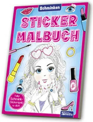 Obrázek produktu pro Mal- & Stickerbuch: Schminken