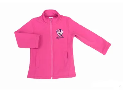 Produktbild von Disney Minnie Mouse Softshelljacke Mädchen Pink Gr. 98 – Winddicht, Wasserabweisend, – Übergangsjacke Frühling/Herbst