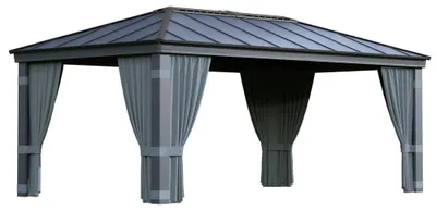 Produktbild von Palram - Canopia Vorhänge für Pavillon Dallas 6100 Grau