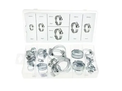 Image de GEKO Collier de serrage 26pcs, 16-40mm G02812