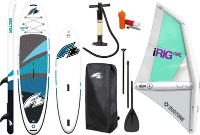 Image de F2 Sector Windsurf 10.5 iSUP Board Stand Up Paddle Surfboard iRIG L Segel SET