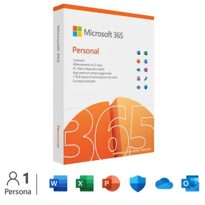 Immagine prodotto di Microsoft 365 Personal 1 licenza/e Abbonamento italiano 1 anno/i
