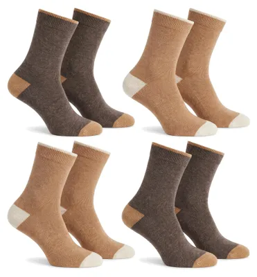 Produktbild von Black Snake Wollsocken mit Kaschmir Damen Herren 4 Paar - 39/42 - Natur-Braun, KI-generiertes Bild
