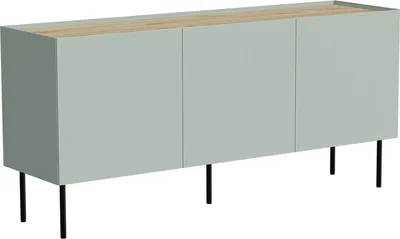 Image de Verrone - Buffet, 150x40x70h cm Vert, une étagère