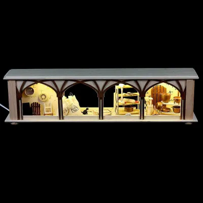 Productafbeelding van Schwibbogen-onderdeel/wandlamp "Mehlkammer" (50x12x10 cm) van RATAGS Holzdesign