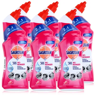 Produktbild von Sagrotan WC-Reiniger Blütenfrische 750ml - WC-Frische (6er Pack)