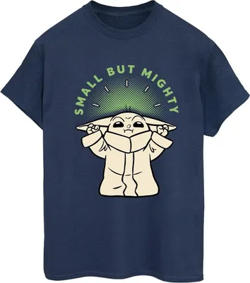 Produktbild von Star Wars - "The Mandalorian Small But Mighty" T-Shirt für Damen BI45891 (XXL) (Marineblau)