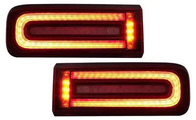Immagine prodotto di Fascia luminosa per fanali posteriori a LED, modello dinamico, per Mercedes G-Class W463 (restyling) dal 2018 al 2022.