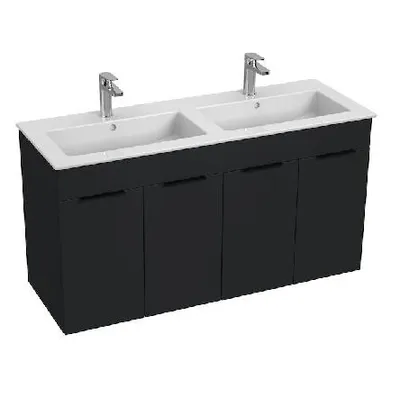 Obrázok produktu pre Jika Cube - Skrinka s dvojumývadlom 116x43x61 cm, matný antracit H4536611763521