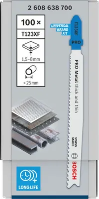 Immagine prodotto di Lama per seghetto alternativo T 123 X Progressor per metallo
