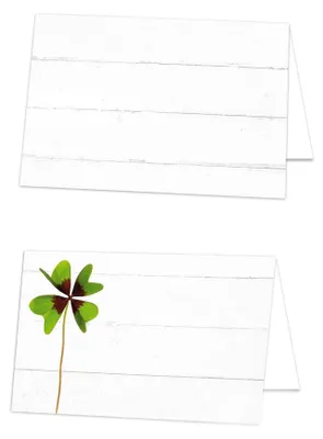Tischkarten 100 Stück, weiß, 8,5x5,5 cm, 250 g Papier