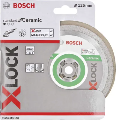 Obrázek produktu pro Bosch 2 608 615 138, Řezací disk, Kámen, Taška, Bosch, 2,22 cm, 12,5 cm, 1,6 mm