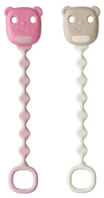 Immagine prodotto di B.box Portaciuccio in silicone, 2 pezzi – rosa/vaniglia