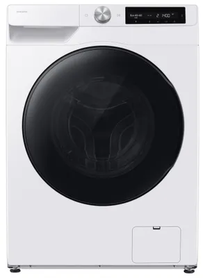Produktbild von Samsung Series 9 WD90HG6U94BE, Frontlader, Freistehend, Weiß, Links, Schwarz, Tasten, Drehregler