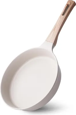 Zdjęcie produktu dla Patelnia indukcyjna z powłoką nieprzywierającą 24 cm - Granitowa patelnia do omletów z bakelitową rączką -  - Nadaje się do gazu
