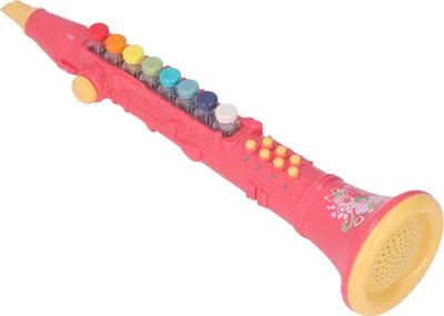 Produktbild von Kinder-Klarinettenspielzeug, niedlich, lustig, lautstärkeverstellbar, Musikinstrument, pädagogisches Geburtstagsgeschenk, Rot