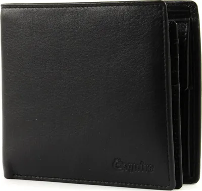 Image de Esquire Cuir porte-monnaie RFID Billfold Wallet Black noir