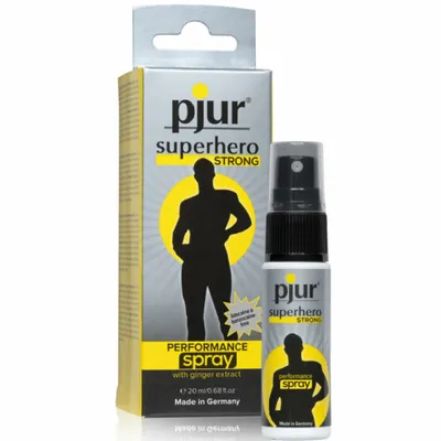 Immagine prodotto di pjur superhero STRONG performance spray Verzögerungsspray für Männer, Intimspray, 20 ml, 13450