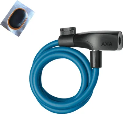 Produktbild von Axa Resolute 8-120 petrol blue Kabelschloss Ø 8 mm - 120 cm Länge inkl. 1 x Schlauchflicken
