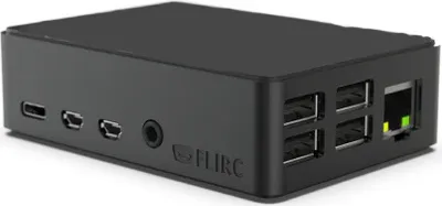 Produktbild von FLIRC Case - Aluminium Gehäuse für Raspberry Pi 4, Black Edition