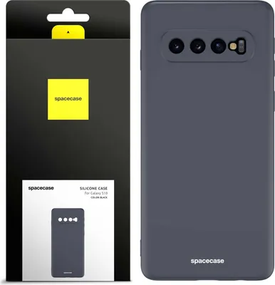 Zdjęcie produktu dla Silikonowe etui SPACECASE Silicone Case do Galaxy S10 Czarny