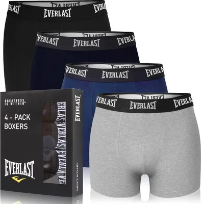 Obrázek produktu pro Everlast Boxerky pánské 4 balení bavlněného prodyšného spodního prádla XXL
