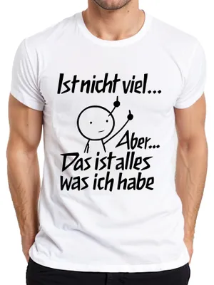Produktbild von Ist nicht viel aber das ist alles sarkastisch mittelfinger lustig Herren T-Shirt, Weiß, XL