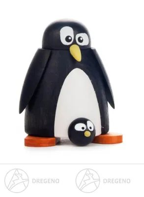 Produktbild von Miniatur Pinguin mit Baby  Höhe ca 5 cm NEU