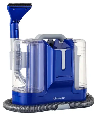Produktbild von SOMMERTAL CompactCleaner WS450 5in1 +1L Polsterreiniger, Gerät für Teppiche, Treppen, Polster, Sofa, Auto, Tiere, Flecken, Leistungsstarker 450w Motor, Waschsauger, mit Zubehör, Selbstreinigung